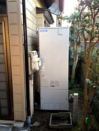 ガス給湯器からエコキュートのリフォーム後