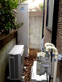 ガス給湯器からエコキュートのリフォーム後