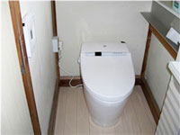 和式トイレから温水便座のリフォーム